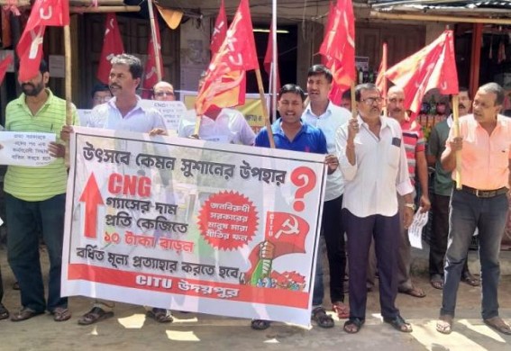 CPI-M protested against CNG Price hikes, Says, ‘This Govt is Anti-People’